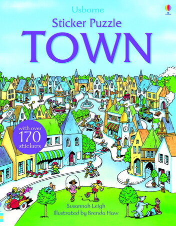 Альбомы с наклейками: Sticker Puzzle Town