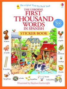 Творчество и досуг: First Thousand Words in Spanish Sticker Book