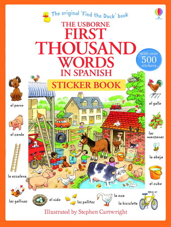 Для молодшого шкільного віку: First Thousand Words in Spanish Sticker Book