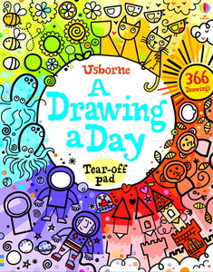 Книги для дітей: A Drawing a Day [Usborne]