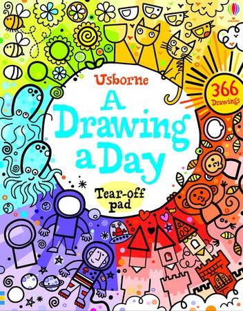 Малювання, розмальовки: A Drawing a Day [Usborne]