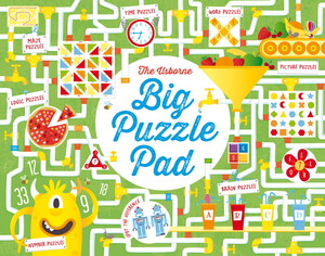 Книги с логическими заданиями: Big Puzzle Pad [Usborne]