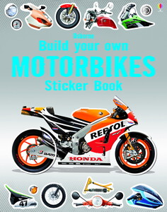 Творчество и досуг: Build Your Own Motorbikes Sticker Book (old)