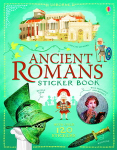 Книги для детей: Ancient Romans Sticker Book [Usborne]