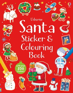 Альбомы с наклейками: Santa sticker and colouring book - старое издание