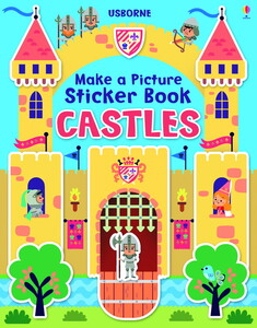Альбомы с наклейками: Make a Picture Sticker Book Castles