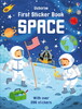 First Sticker Book Space [Usborne]