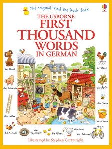 Обучение чтению, азбуке: First thousand words in German [Usborne]