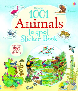 Альбомы с наклейками: 1001 Animals to Spot Sticker Book