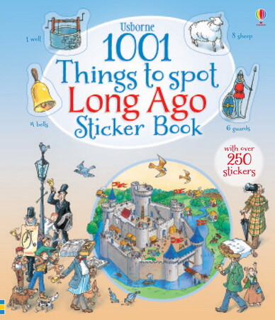 Альбомы с наклейками: 1001 Things to Spot Long Ago Sticker Book