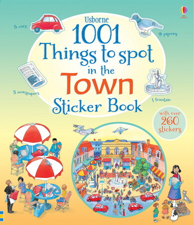 Для молодшого шкільного віку: 1001 Things to Spot in the Town Sticker Book