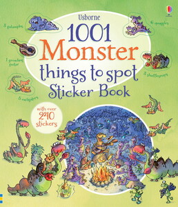 Альбомы с наклейками: 1001 monster things to spot sticker book