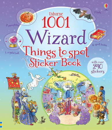 Для молодшого шкільного віку: 1001 Wizard Things to Spot Sticker Book