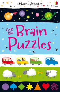 Книги для детей: Over 80 brain puzzles [Usborne]