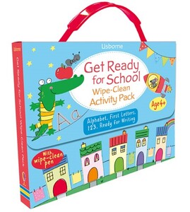 Книги з логічними завданнями: Get ready for school wipe-clean activity pack [Usborne]