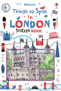 Книги для дітей: Things to spot in London sticker book