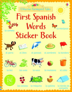 Альбоми з наклейками: First Spanish words sticker book