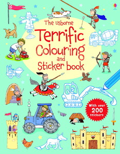 Творчество и досуг: The Usborne Terrific Colouring and Sticker Book