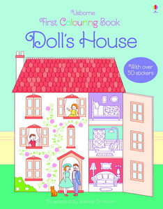 Изучение цветов и форм: First Colouring Book Doll's House