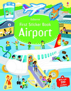 Книги для дітей: First Sticker Book Airport [Usborne]