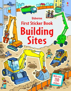 Альбомы с наклейками: Building sites First Sticker Book [Usborne]