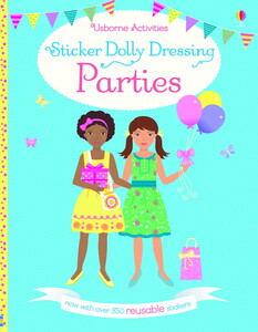 Альбомы с наклейками: Sticker Dolly Dressing Parties [Usborne]