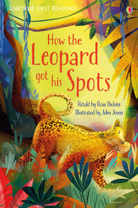 Книги про животных: How the leopard got his spots - твердая обложка [Usborne]