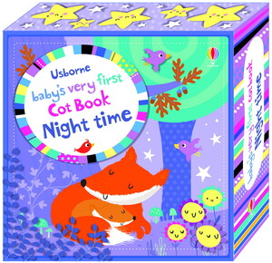 Книги для детей: Baby's very first cot book: Night time [Usborne]