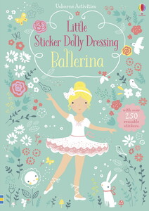 Книги для дітей: Ballerina Little Sticker Dolly Dressing [Usborne]