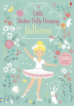 Альбоми з наклейками: Ballerina Little Sticker Dolly Dressing [Usborne]