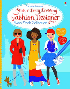 Книги для дітей: Sticker Dolly Dressing Fashion Designer New York Collection