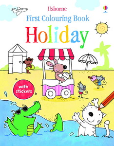 Изучение цветов и форм: First Colouring Book Holiday