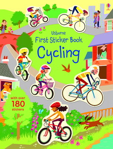 Книги для дітей: First Sticker Book Cycling