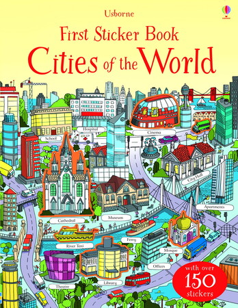 Альбоми з наклейками: First Sticker Book Cities of the World