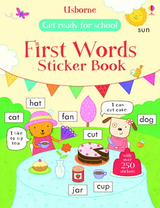 Альбомы с наклейками: Get Ready for School First Words Sticker Book
