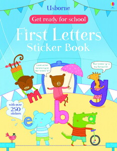 Альбоми з наклейками: Get Ready for School First Letters Sticker Book