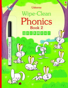 Малювання, розмальовки: Wipe-clean Phonics book 2
