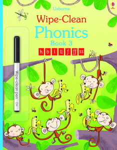 Книги для детей: Wipe-clean Phonics book 3