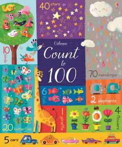Книги для детей: Count to 100 [Usborne]