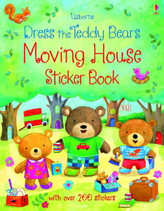 Альбомы с наклейками: Dress the teddy bears Moving House Sticker Book