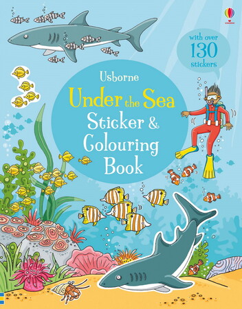 Альбоми з наклейками: Under the sea sticker and colouring book