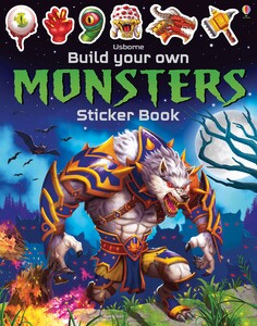 Альбомы с наклейками: Build your own monsters sticker book [Usborne]
