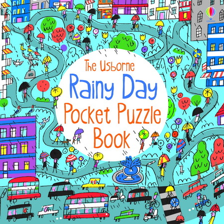 Книги с логическими заданиями: Rainy Day Pocket Puzzle Book [Usborne]
