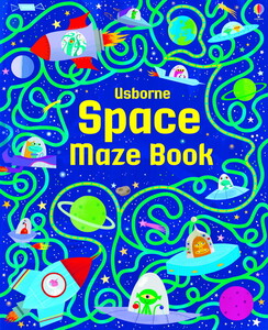 Книги с логическими заданиями: Space Maze Book [Usborne]