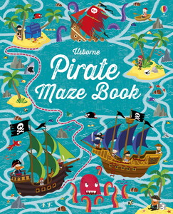 Книги з логічними завданнями: Pirate Maze Book [Usborne]