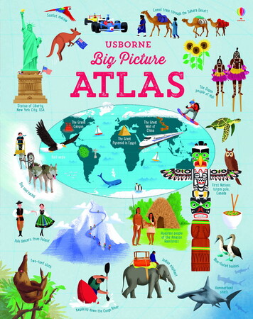 Подорожі. Атласи і мапи: Big Picture Atlas [Usborne]