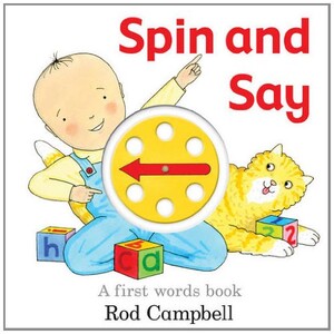 Книги для детей: Spin and Say: A First Words Book