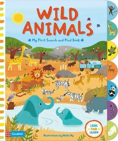 Книги з логічними завданнями: My First Search and Find: Wild Animals [Pan Macmillan]