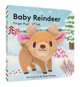 Тактильні книги: Baby Reindeer: книга з пальчиковою іграшкою [Abrams]