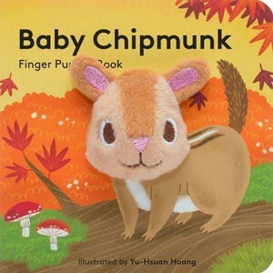 Тактильні книги: Baby Chipmunk: книга з пальчиковою іграшкою [Abrams]